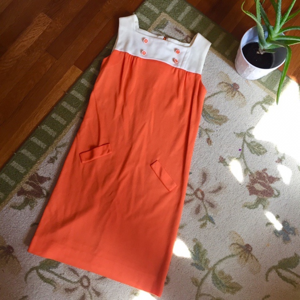 Vintage 1960s Orange Creamsicle Dream Dress